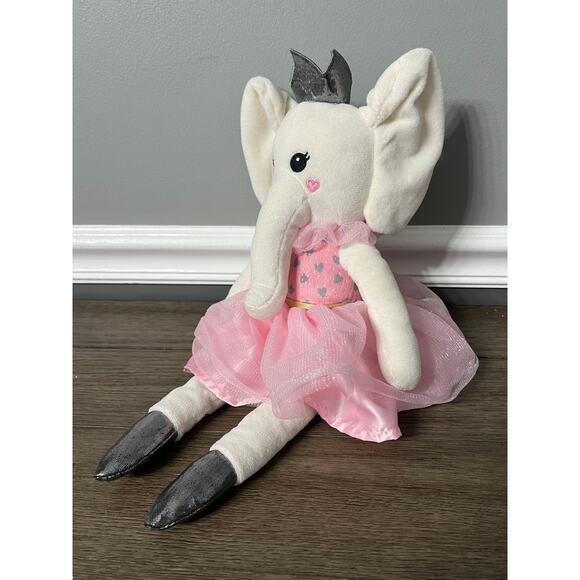 Spark Create Imagine Elephant Ballerina Rattle Plush - Picture 2 of 6